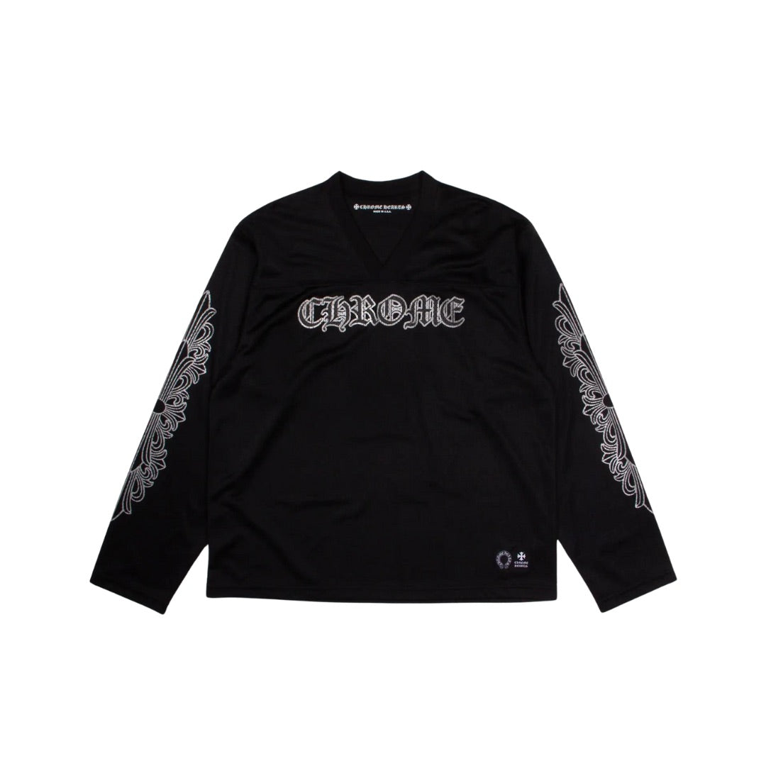 CHROME HEARTS MESH STADIUM FOOTBALL JERSEY BLACK ONE OF A KIND chrome-hearts-mesh-stadium-football-jersey-black-one-of-a-kind