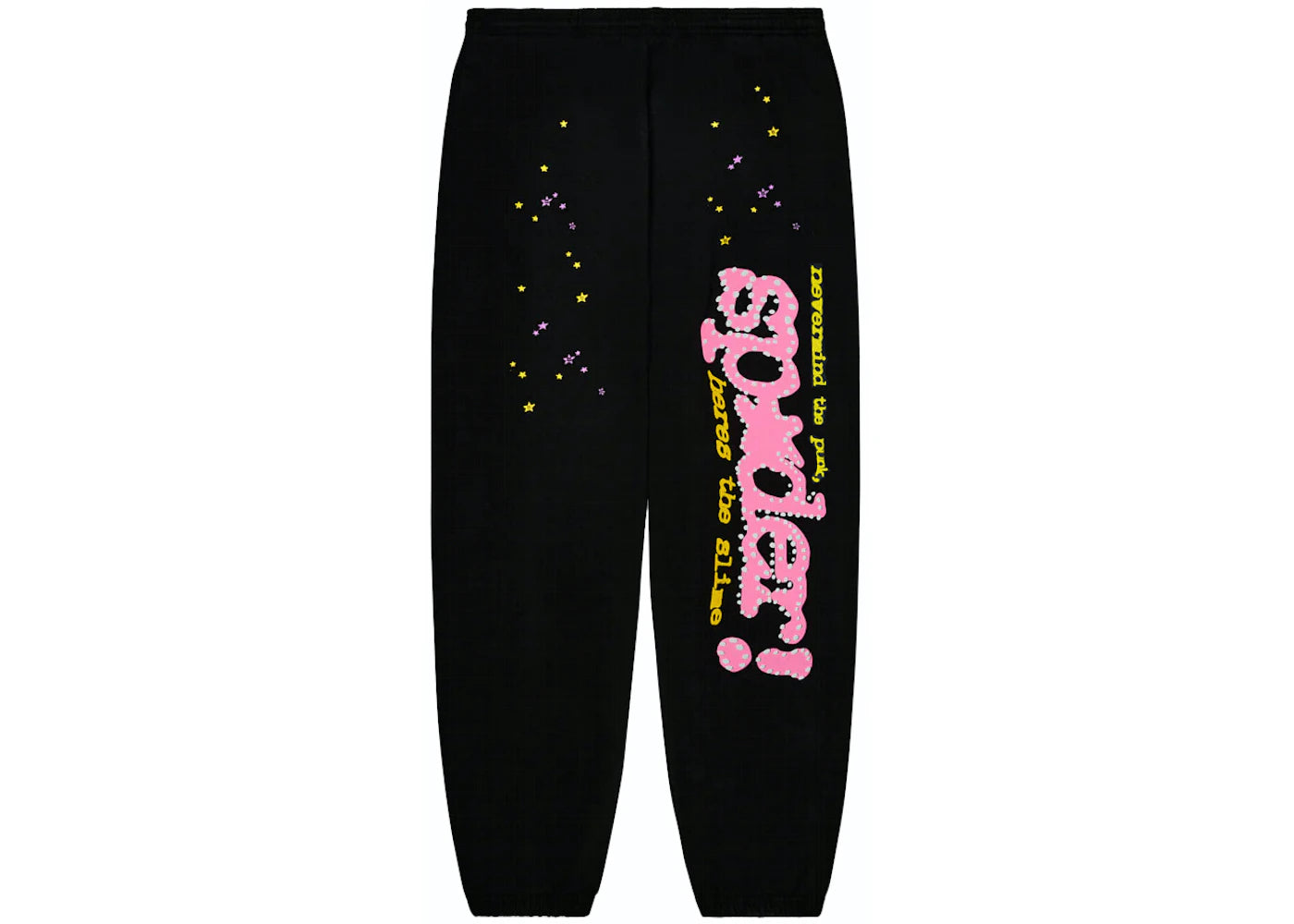 SP5DER P*NK BLACK/PINK V2 SWEATPANTS – ONE OF A KIND
