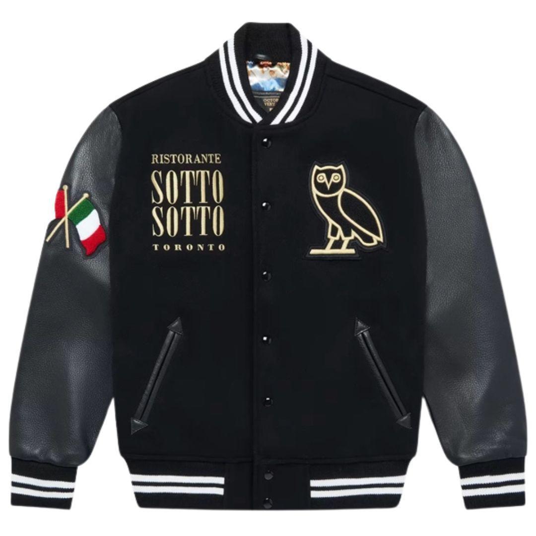 OVO X SOTTO SOTTO 30TH ANNIVERSARY VARSITY JACKET BLACK – ONE OF A