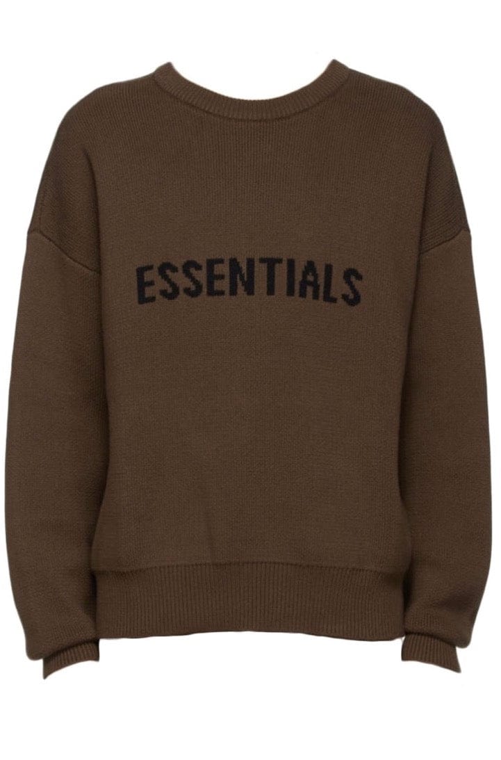ESSENTIAL FOG KNIT SWEATER BROWN – ONE OF A KIND