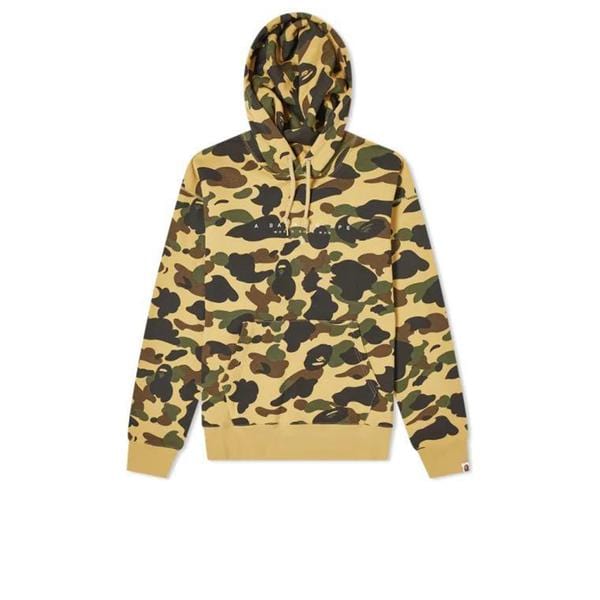 BAPE WORLD GONE MAD HOODIE CAMO YELLOW – ONE OF A KIND