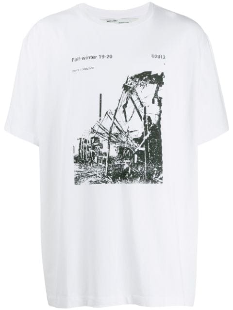 OFF WHITE CLOTHING OFF WHITE RUINED FACTORY T-SHIRT BLANC