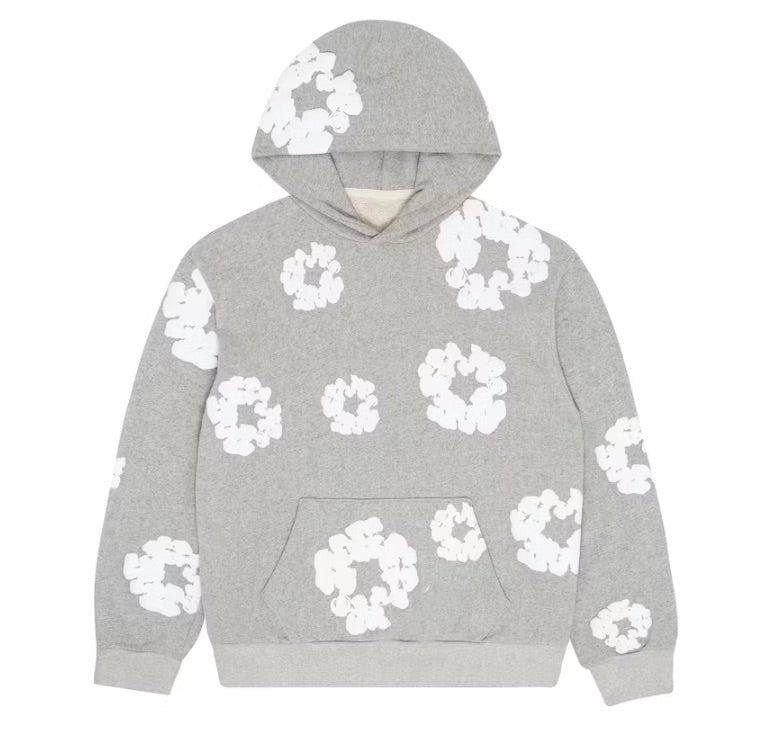 DENIM TEARS COTTON WREATH HOODIE GREY – ONE OF A KIND