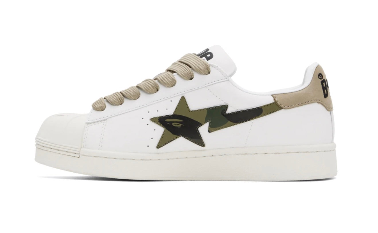 A BATHING APE SKULL STA WHITE BEIGE – ONE OF A KIND A BATHING APE SKULL STA WHITE BEIGE – ONE OF A KIND