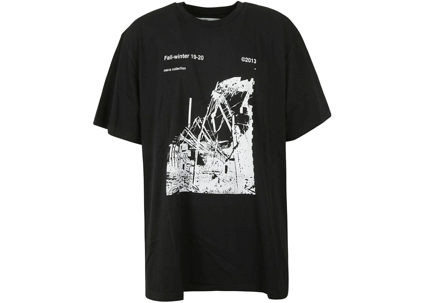 OFF WHITE CLOTHING OFF WHITE RUINED FACTORY T-SHIRT NOIR
