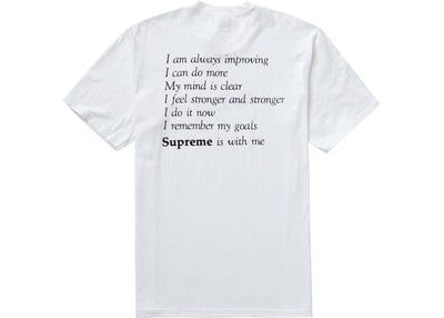 Supreme CLOTHING SUPREME STAY POSITIVE TEE BLANC
