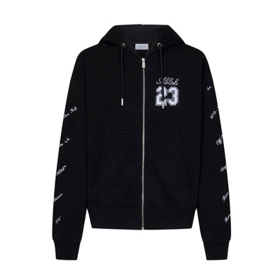 OFF WHITE 23 SKATE HOODIE BLACK