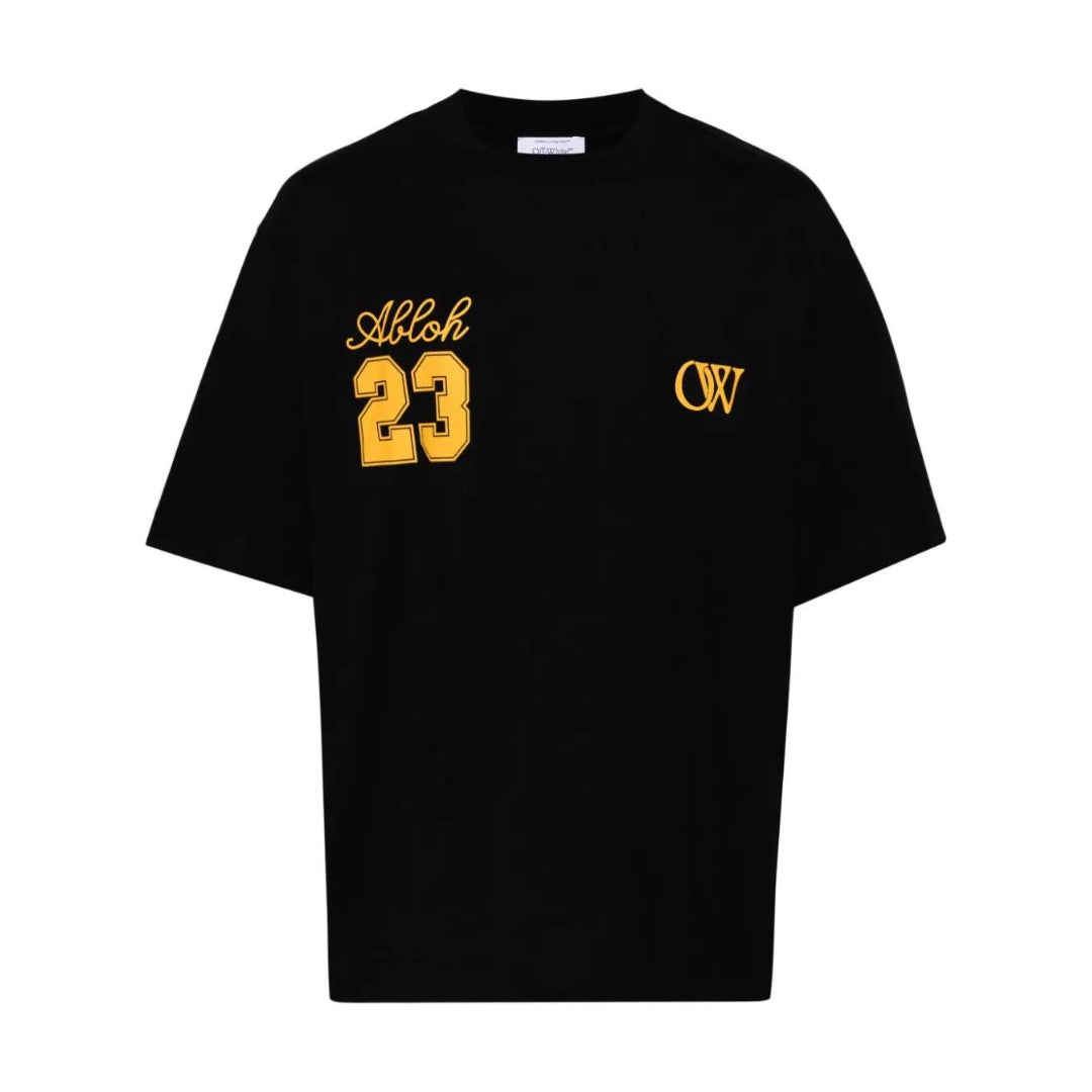 OFF WHITE OW 23 SKATE T-SHIRT BLACK / GOLD