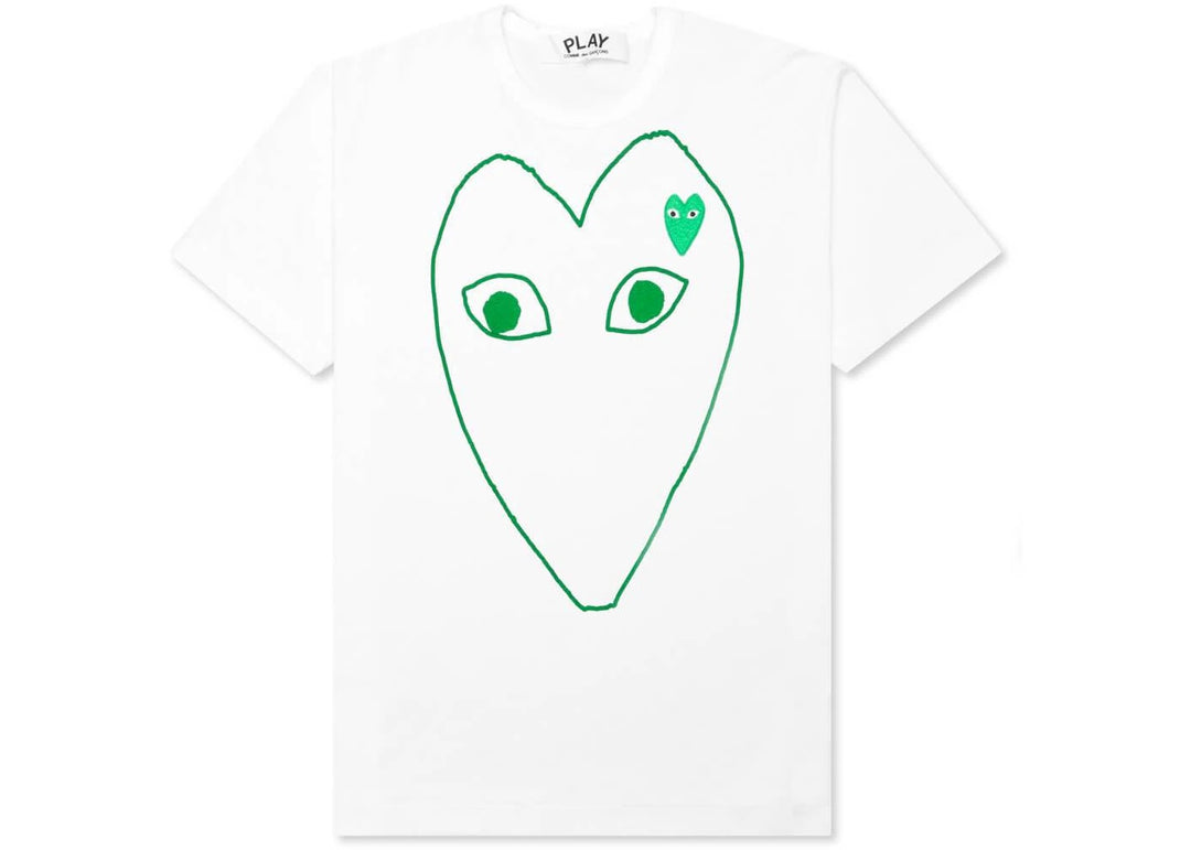 Green and white comme des garcons outlet