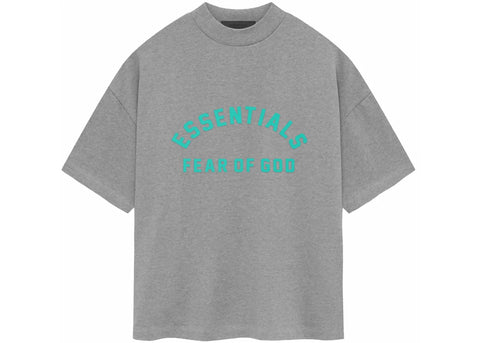 ESSENTIALS FOG HEAVY JERSEY T-SHIRT DARK HEATHER OATMEAL