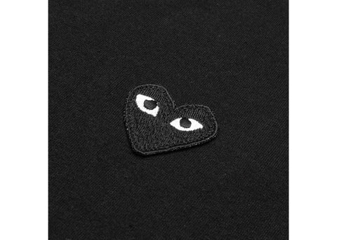 COMME DES GARÇONS PLAY BLACK EMBLEM T-SHIRT BLACK