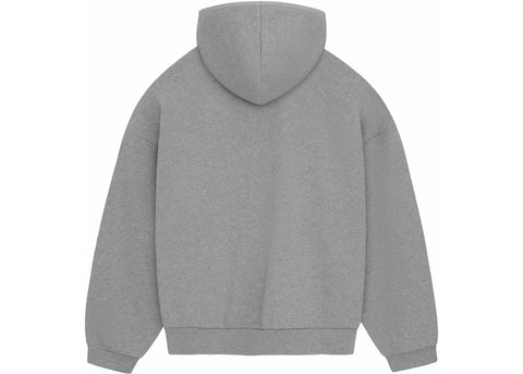 ESSENTIALS FOG CHEST LOGO HOODIE DARK HEATHER OATMEAL (FW23)