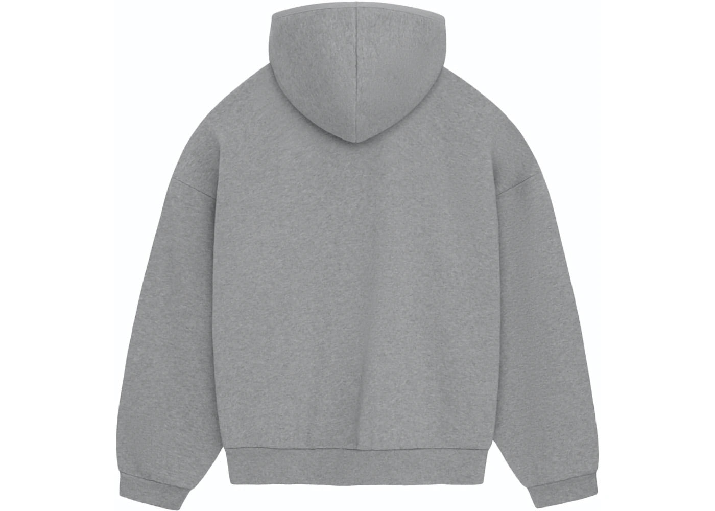 ESSENTIALS FOG CHEST LOGO HOODIE DARK HEATHER OATMEAL (FW23)