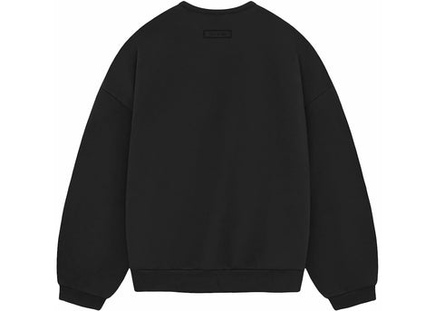 ESSENTIALS FOG CHEST LOGO CREWNECK JET BLACK