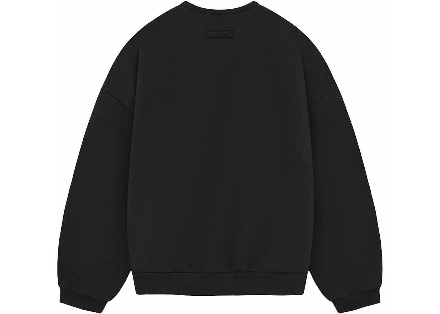 ESSENTIALS FOG CHEST LOGO CREWNECK JET BLACK