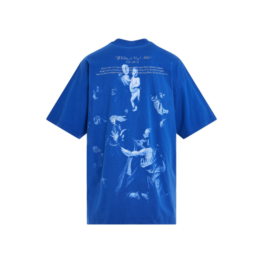 OFF WHITE STAMP MARY T-SHIRT NAUTICAL BLUE