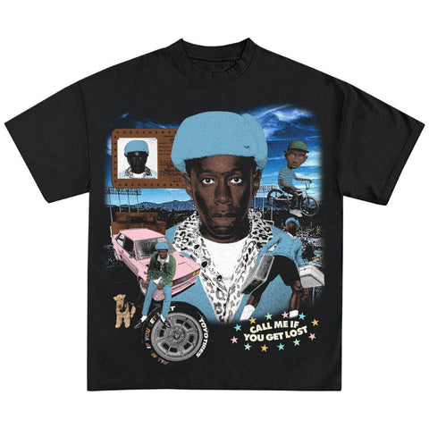 TYLER THE CREATOR JUMBO GRAPHIC T-SHIRT BLACK