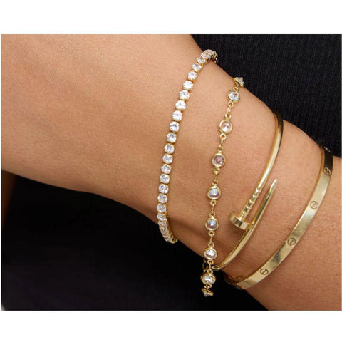 COUNTRY CLUB BRACELET (SILVER&GOLD)