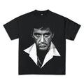 WEARICY CLOTHING TONY MONTANA SCARFACE JUMBO FACE T-SHIRT BLACK