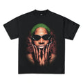 WEARICY CLOTHING DENNIS RODMAN GRAPHIC T-SHIRT BLACK