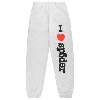 SP5DER SOUVENIR SWEATPANTS HEATHER GREY