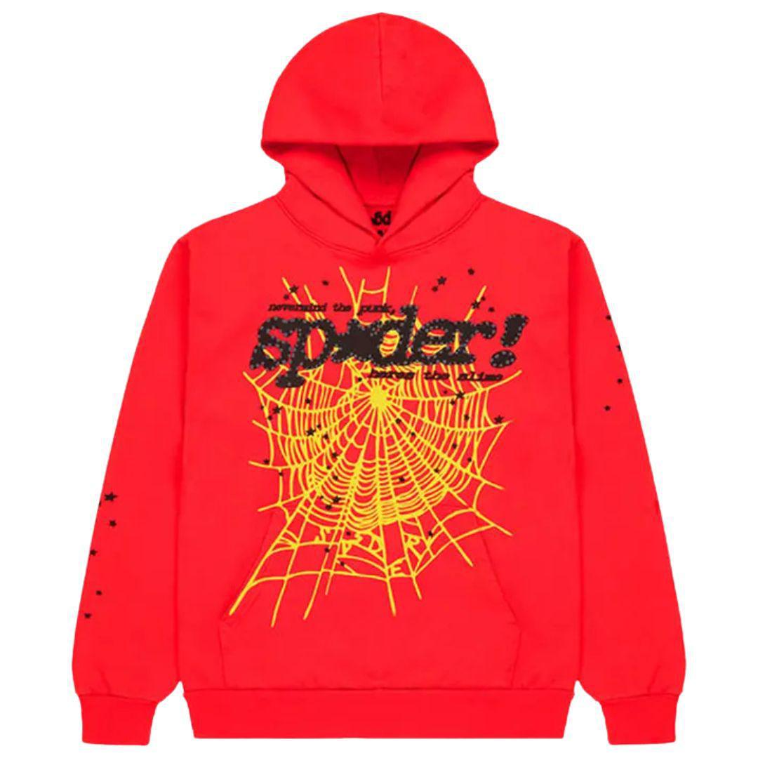 SP5DER P*NK V2 HOODIE RED