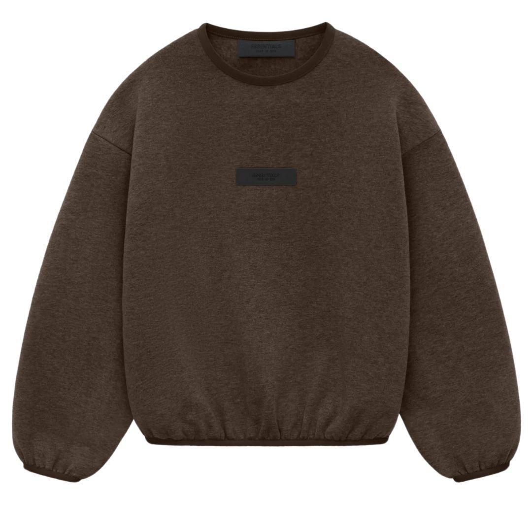 ESSENTIALS FOG CREWNECK HEATHER WOOD