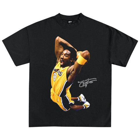 KOBE BRYANT SLAM GRAPHIC T-SHIRT BLACK