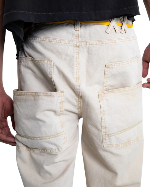 ØUTSIDERS CLOTHING OVERDYED PAINTER PANT BIEGE