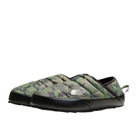 KAWS X THE NORTH FACE THERMOBALL TRACTION MULE 5 BRUSHWOOD CAMO PRINT