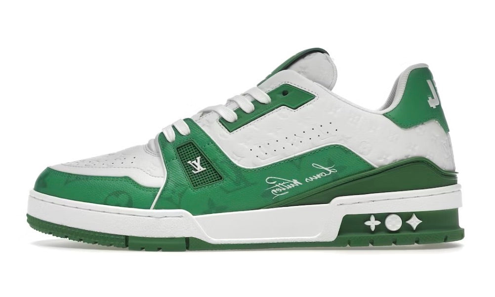 LOUIS VUITTON TRAINER GREEN / WHITE