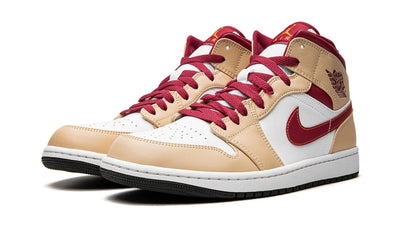 JORDAN 1 MID LIGHT CURRY CARDINAL