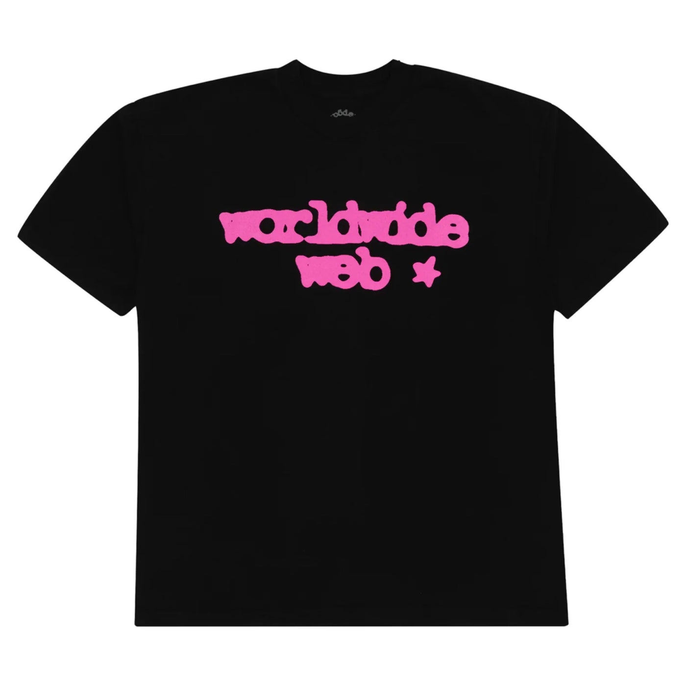 SP5DER WORLD WIDE WEB T-SHIRT BLACK/PURPLE