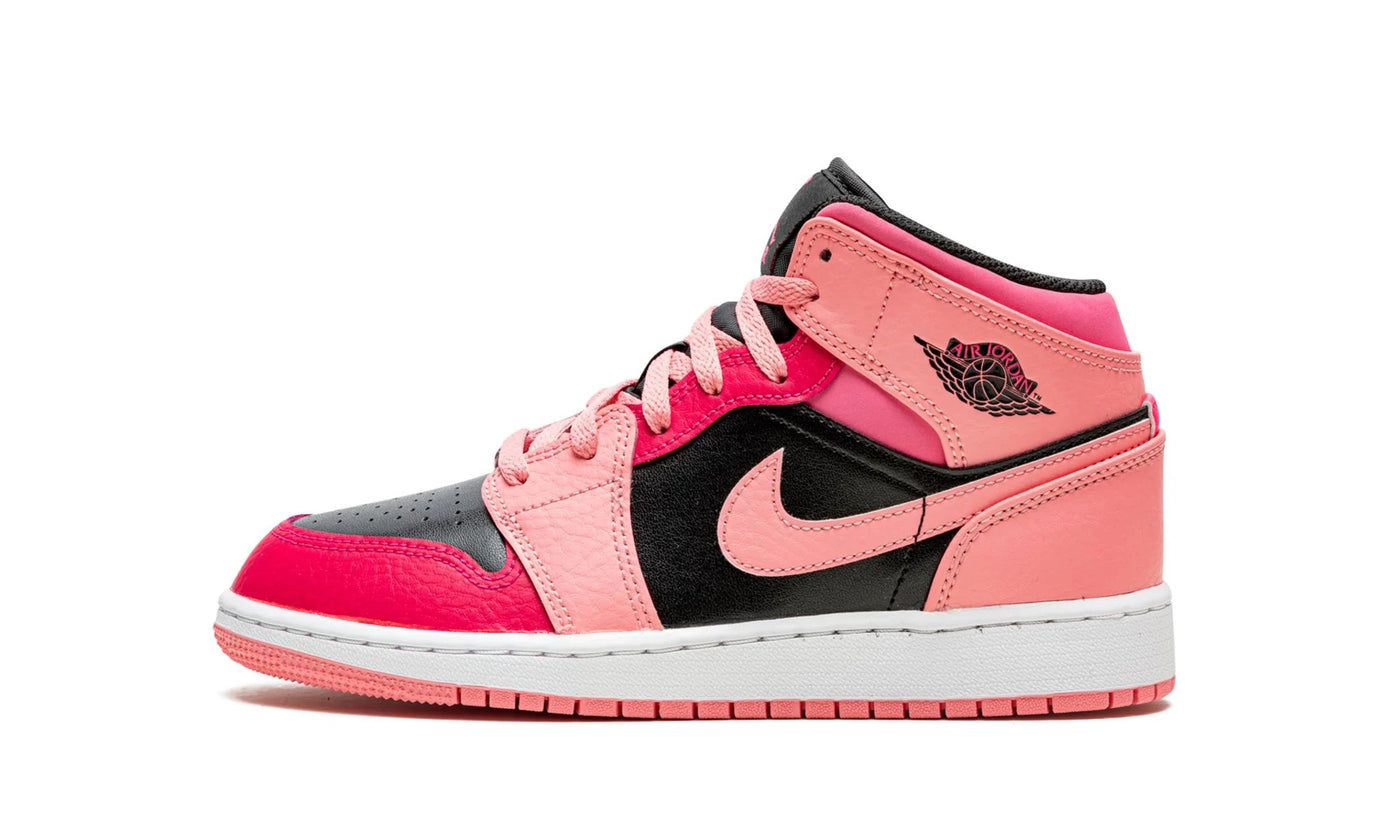 JORDAN 1 MID CORAL CHALK (GS)