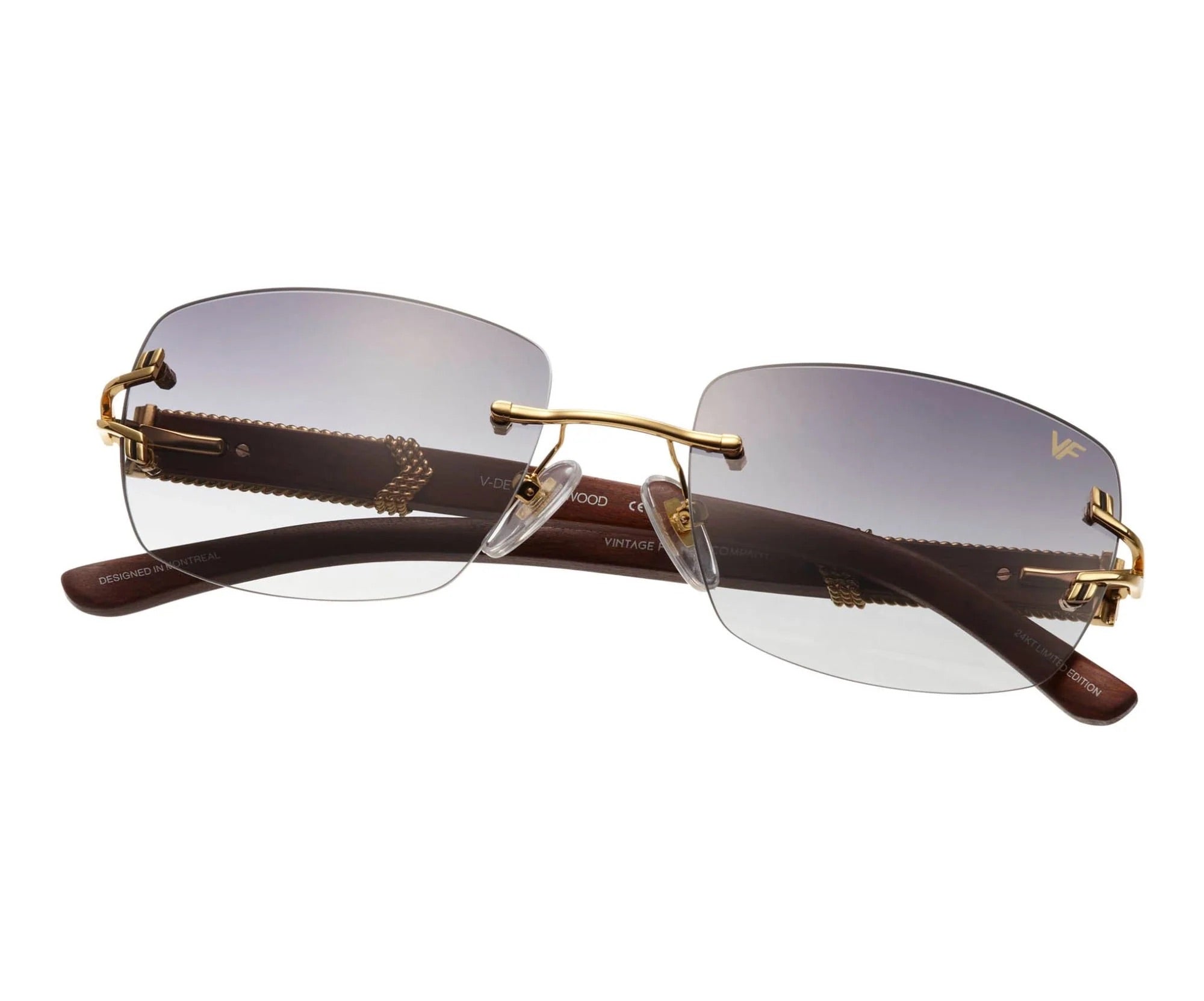 VINTAGE FRAMES BAL HARBOUR WOOD EDITION DRILL MOUNT GRAY GRADIENT – ONE ...