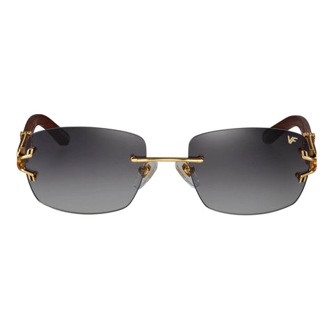 VINTAGE FRAMES BAL HARBOUR WOOD EDITION DRILL MOUNT GRAY GRADIENT