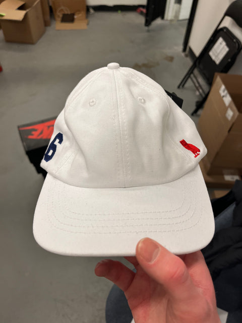 OVO 6 LOGO HAT WHITE