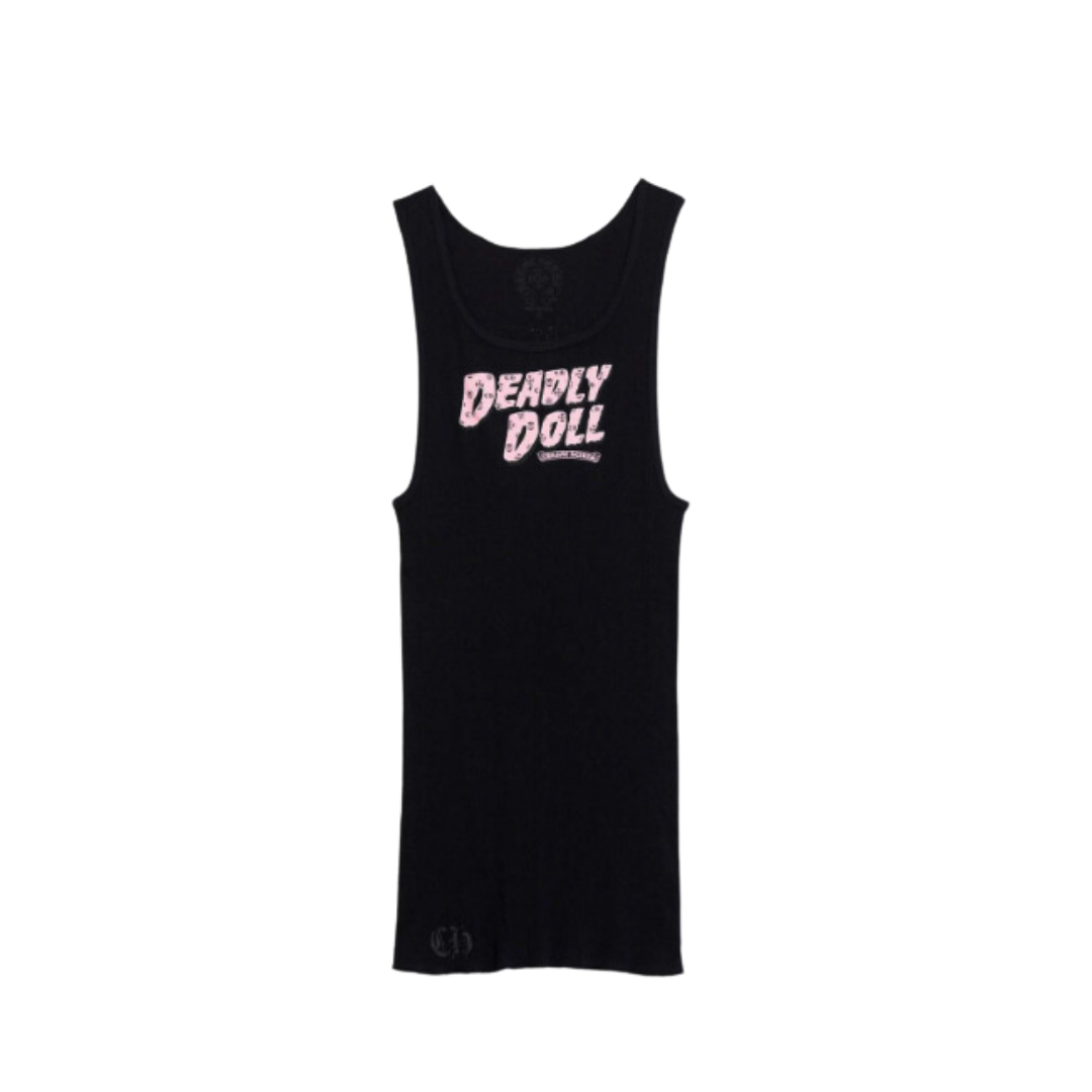 CHROME HEARTS X DEADLY DOLL TANK TOP BLACK – ONE OF A KIND