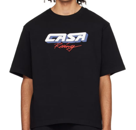 CASABLANCA X SSENSE EXCLUSIVE RACING T-SHIRT BLACK