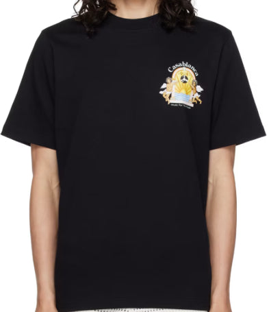 CASABLANCA X SSENSE EXCLUSIVE STUDIO DE MUSIQUE T-SHIRT BLACK