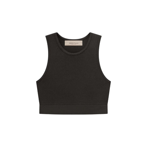 ESSENTIALS WOMENS RIBBED SPORTS TANK TOP INK