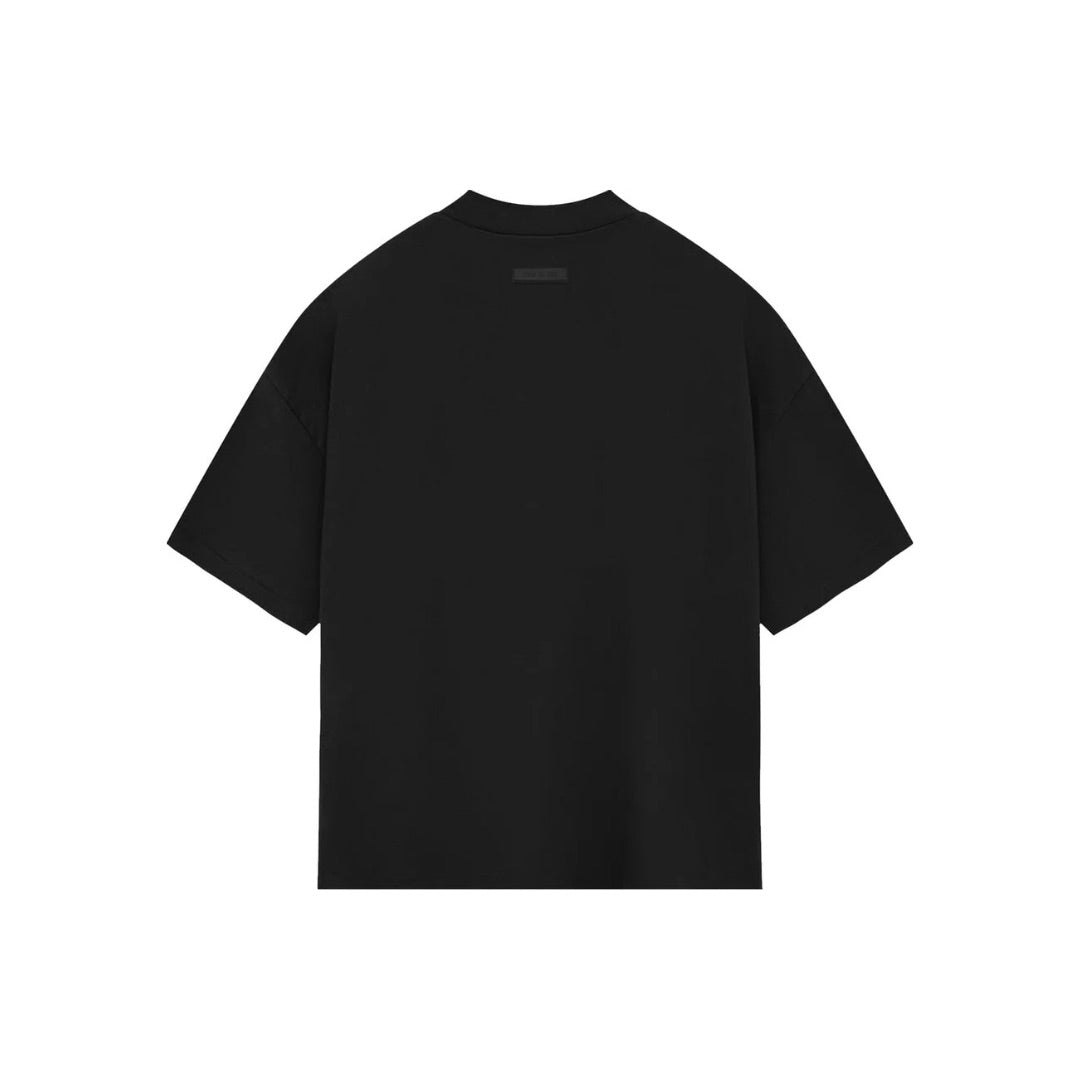 ESSENTIALS FOG CHEST LOGO T-SHIRT JET BLACK