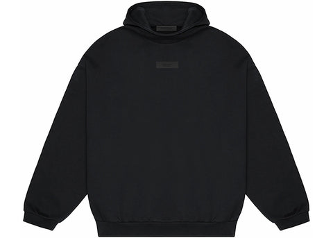 ESSENTIALS FOG CHEST LOGO HOODIE JET BLACK