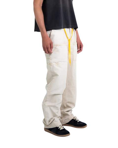 ØUTSIDERS CLOTHING OVERDYED PAINTER PANT BIEGE
