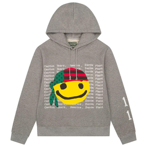 DENIM TEARS X CPFM CACTUS TEARS HOODIE GREY