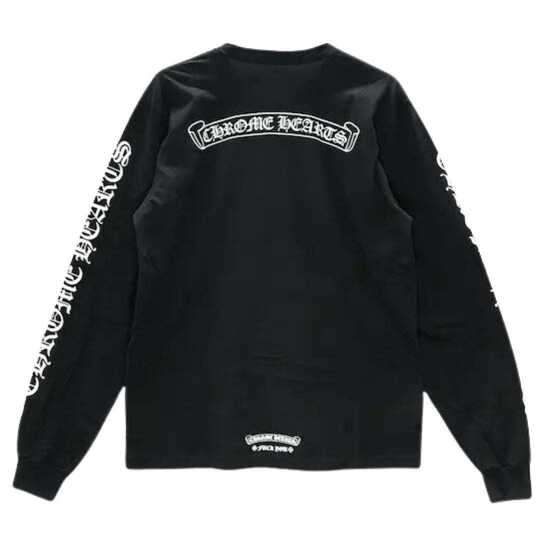 トップス Chrome Hearts Scroll long sleeve CHROME HEARTS SCROLL LOGO POCKET LONG SLEEVE BLACK – ONE OF A KIND