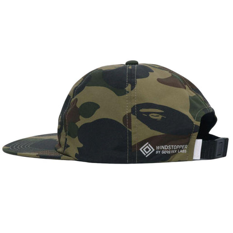 BAPE GORE-TEX WINDSTOPPER 1ST CAMO PANEL CAP GREEN