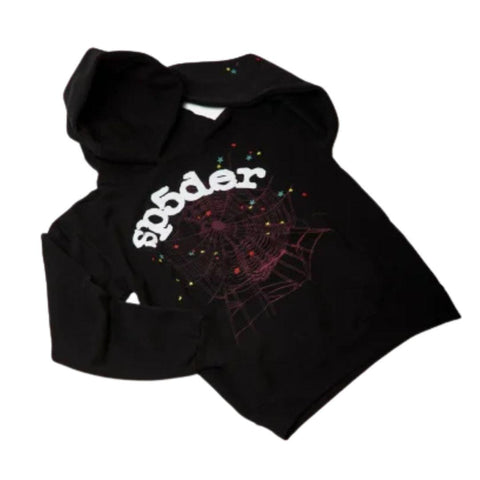 SP5DER WORLDWIDE WEB HOODIE BLACK