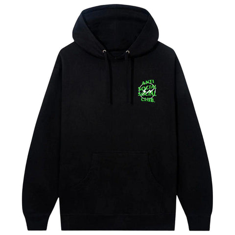 ANTI SOCIAL SOCIAL CLUB X FRAGMENT PRECIOUS PETALS HOODIE BLACK/GREEN