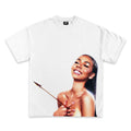 WEARICY CLOTHING MARIAH THE SCIENTIST HEARTBREAK GRAPHIC T-SHIRT WHITE